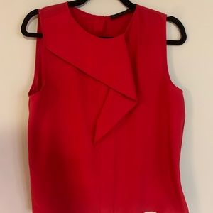 Zara red blouse, no sleeves